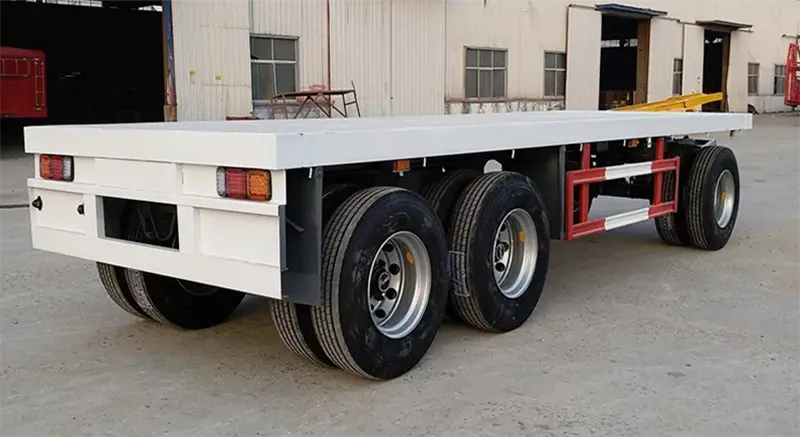 Flatbed Full Drawbar Trailer-1