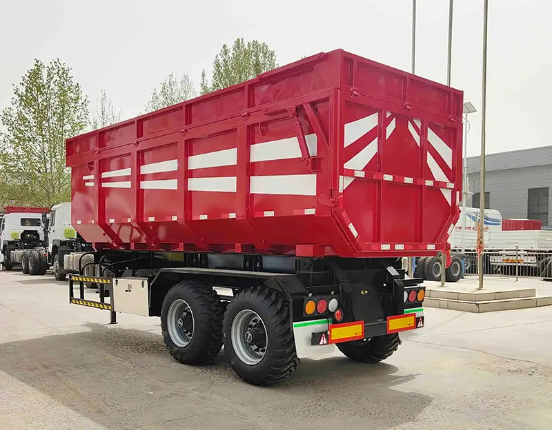 Mini Dump Full Drawbar Trailer-2