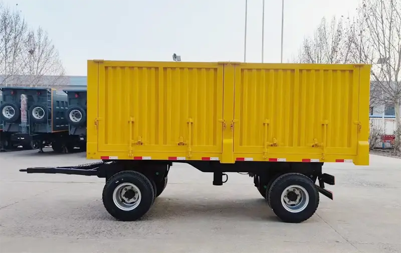 Side Wall Full Drawbar Trailer-2