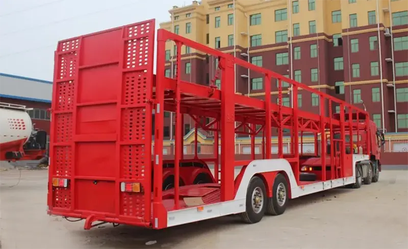 Semi Truck Car Hauler Trailer