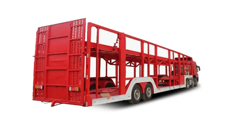 Semi Truck Car Hauler Trailer