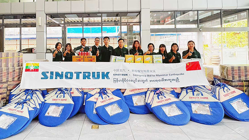 Sinotruk Rushes To Aid Myanmar